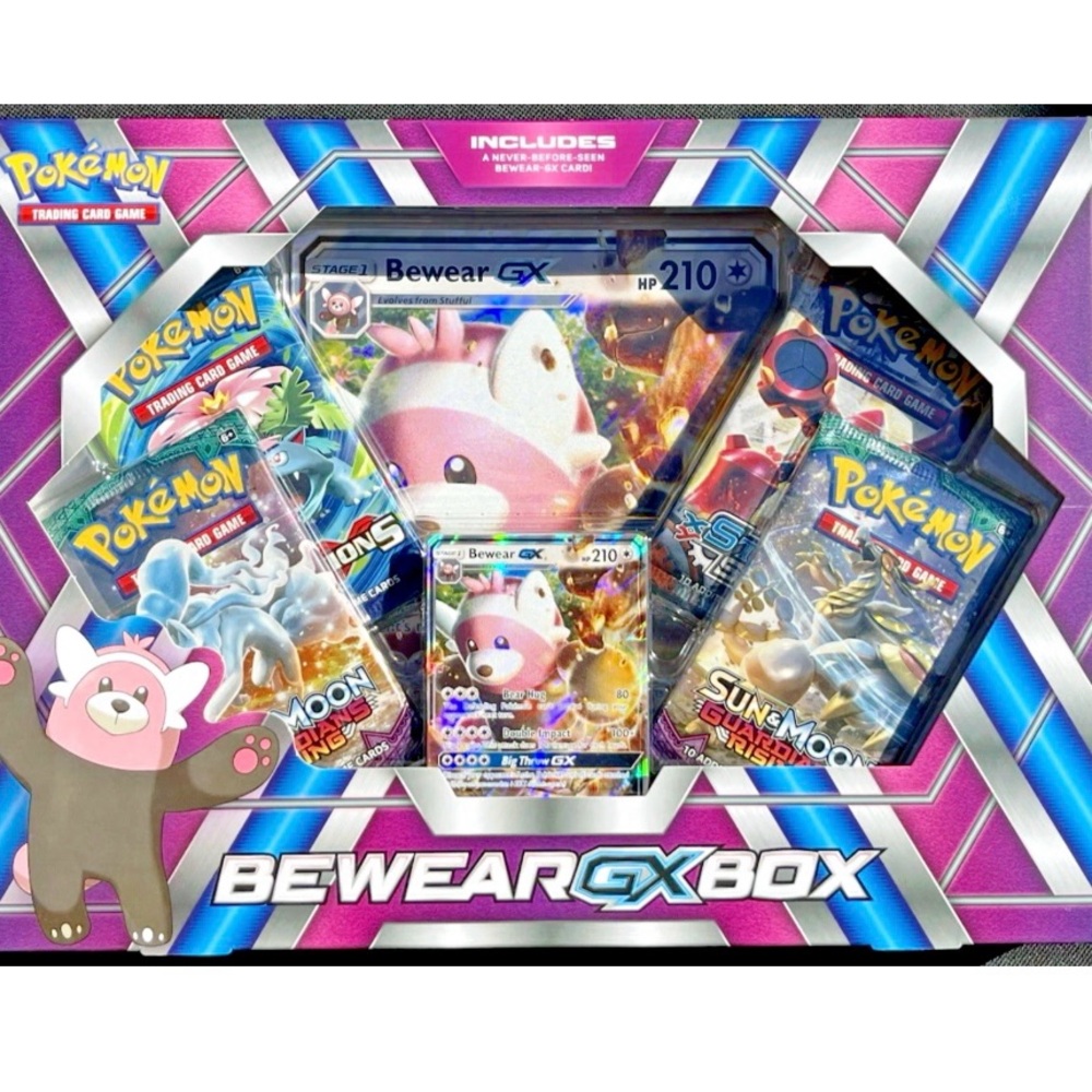 Brand new sealed POKEMON TCG BEWEAR-GX BOX